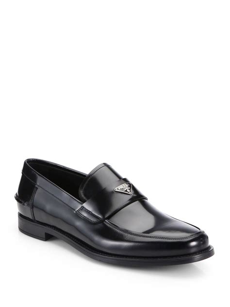 black prada dress shoes men|prada men's slip on shoes.